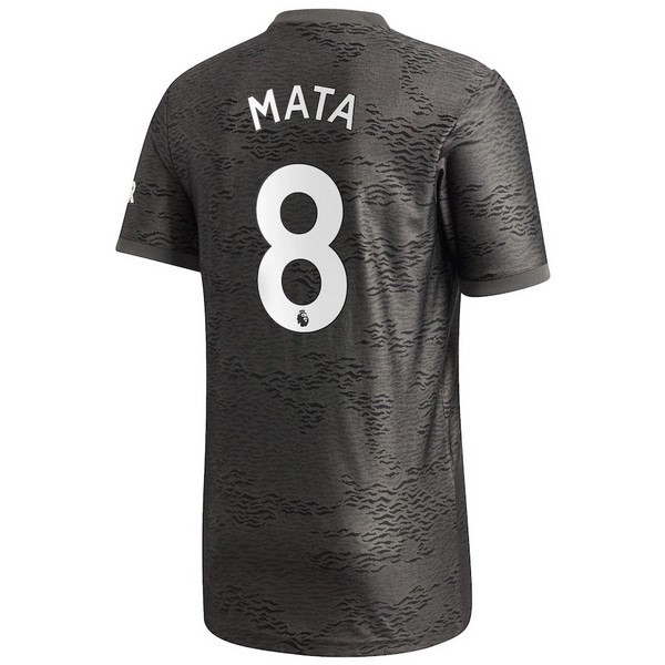 Camiseta Manchester United NO.8 Mata 2ª Kit 2020 2021 Negro